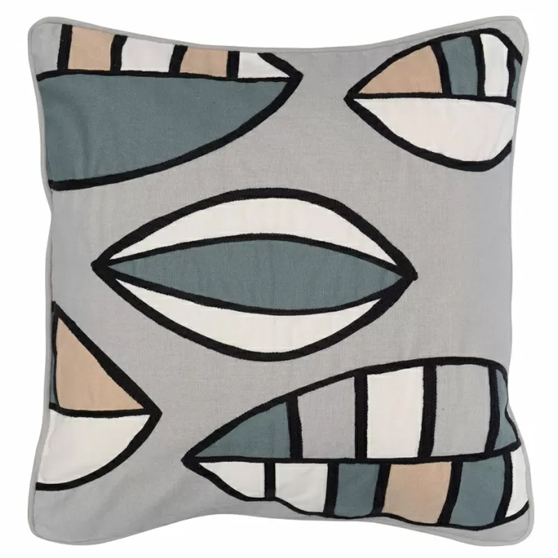 Чехол на подушку с рисунком и вышивкой Aurora Allure Drift Мульти в Кирове | Loft Concept 