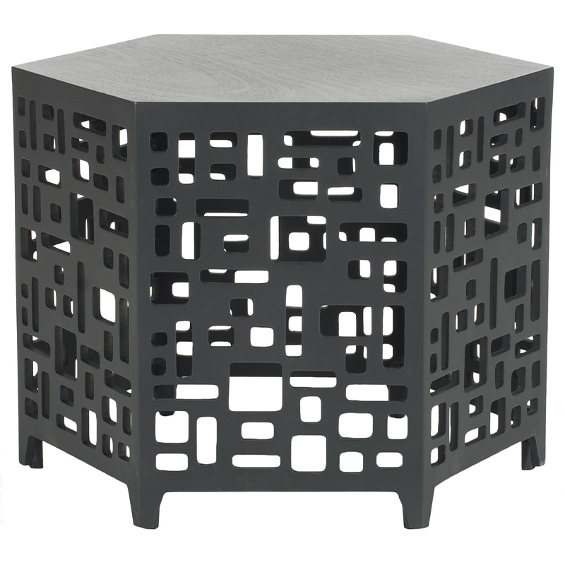 Приставной стол Theon Side Table Black Черный Приставной стол Theon Side Table Black Черный в Кирове | Loft Concept