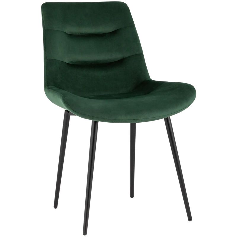 Стул Austin Chair Зеленый Велюр Зеленый Черный Стул Austin Chair Зеленый Велюр Зеленый Черный в Кирове | Loft Concept