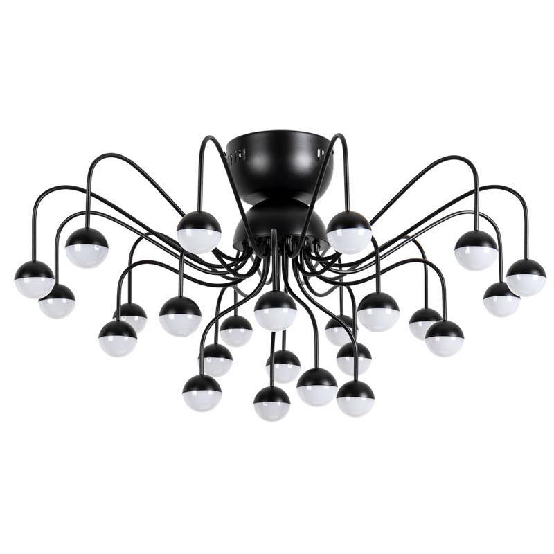 Потолочная люстра Vilelme Chandelier black Черный Потолочная люстра Vilelme Chandelier black Черный в Кирове | Loft Concept