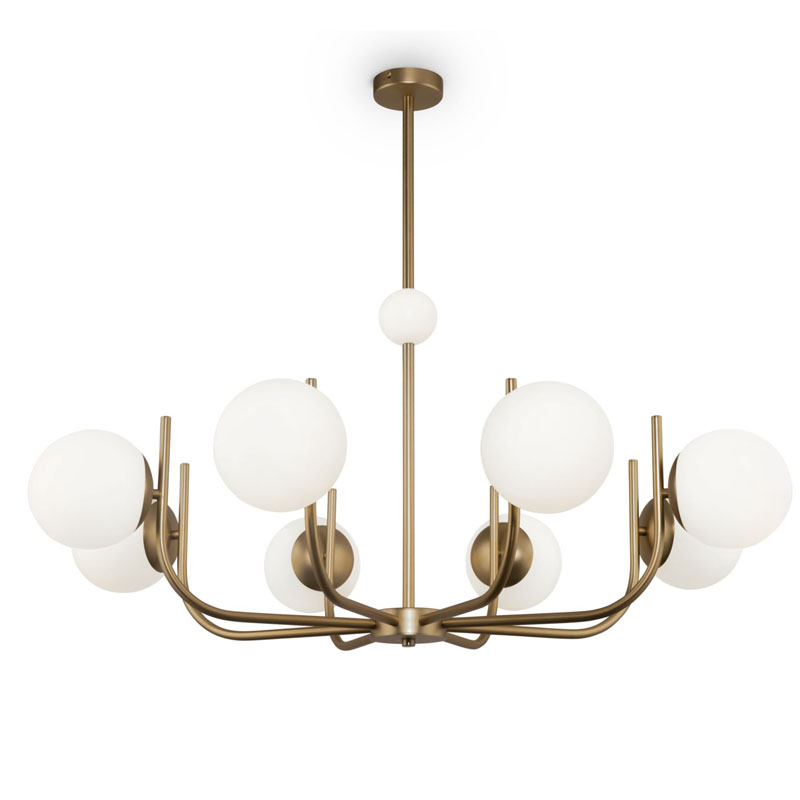 Люстра Felicitat Chandelier 103 Латунь Белый Люстра Felicitat Chandelier 103 Латунь Белый в Кирове | Loft Concept