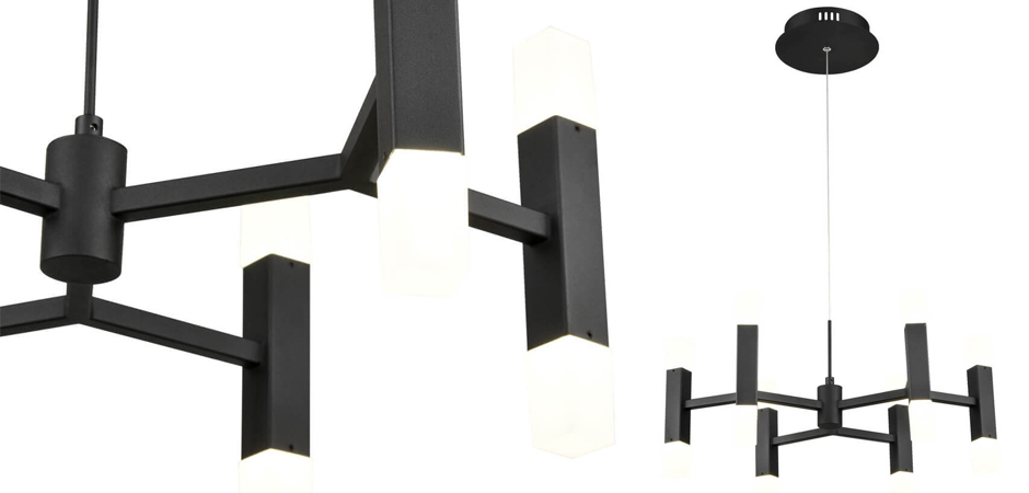 Люстра Rigor & Conciseness Lighting Angular Plafond Black Люстра Rigor & Conciseness Lighting Angular Plafond Black - Loft-Concept в Кирове