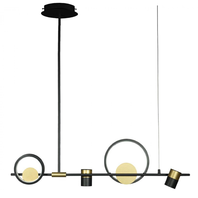 Люстра Chariklo Duo Chandelier Черный Латунь Люстра Chariklo Duo Chandelier Черный Латунь в Кирове | Loft Concept