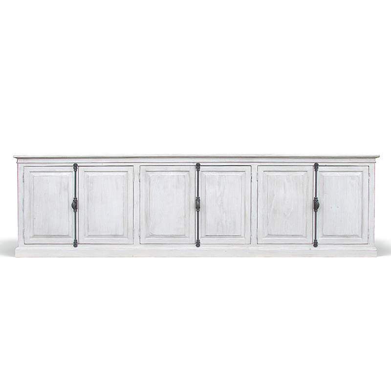 Комод длинный в стиле прованс Haldor Provence HARMONIE Glacier White Белый Белый Комод длинный в стиле прованс Haldor Provence HARMONIE Glacier White Белый Белый в Кирове | Loft Concept