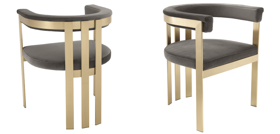 Стул Eichholtz Dining Chair Clubhouse grey Стул Eichholtz Dining Chair Clubhouse grey - Loft-Concept в Кирове