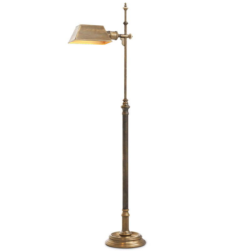 Торшер Eichholtz Floor Lamp Charlene Латунь Винтажная латунь Торшер Eichholtz Floor Lamp Charlene Латунь Винтажная латунь в Кирове | Loft Concept