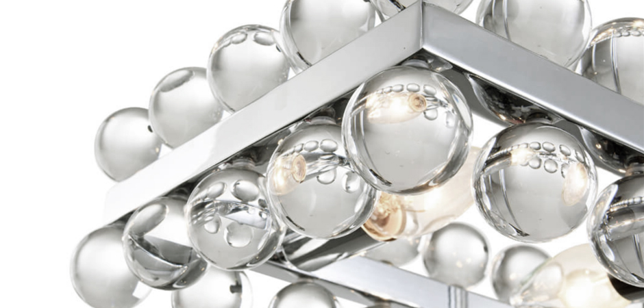 Sacramento Transparent Balls Rectangle Chandelier Sacramento Transparent Balls Rectangle Chandelier - Loft-Concept в Кирове