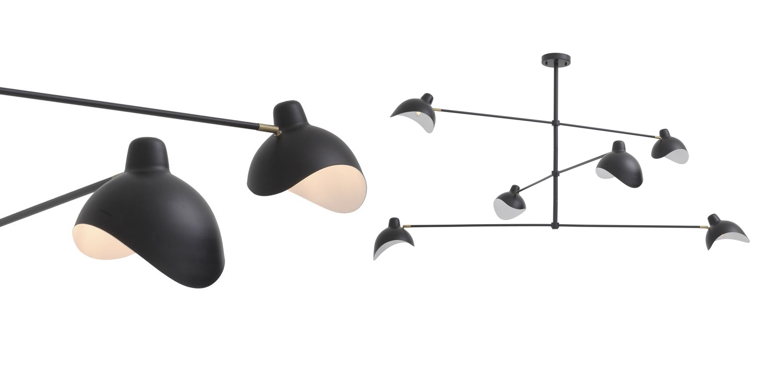 Люстра Eichholtz Chandelier Vince Black - фото