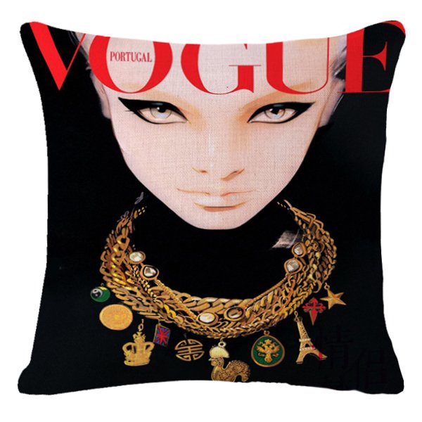 Декоративная подушка VOGUE I Мульти Черный Красный в Кирове | Loft Concept 