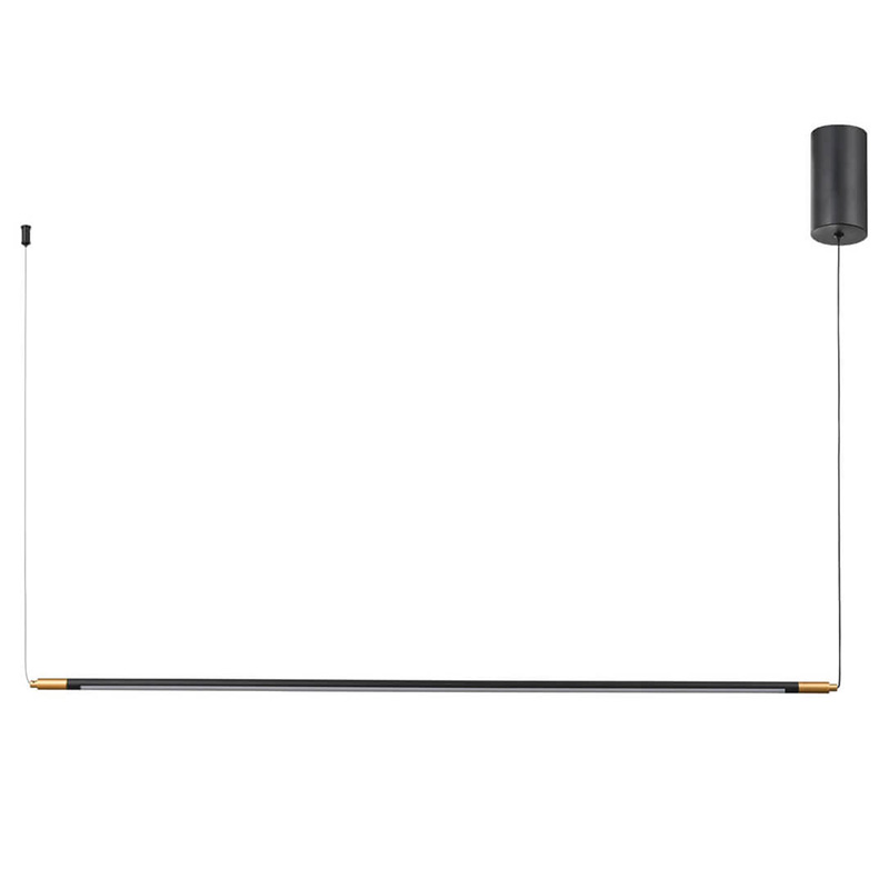 Подвесной светильник Drawing Line Gold Black Linear Золотой Черный Подвесной светильник Drawing Line Gold Black Linear Золотой Черный в Кирове | Loft Concept