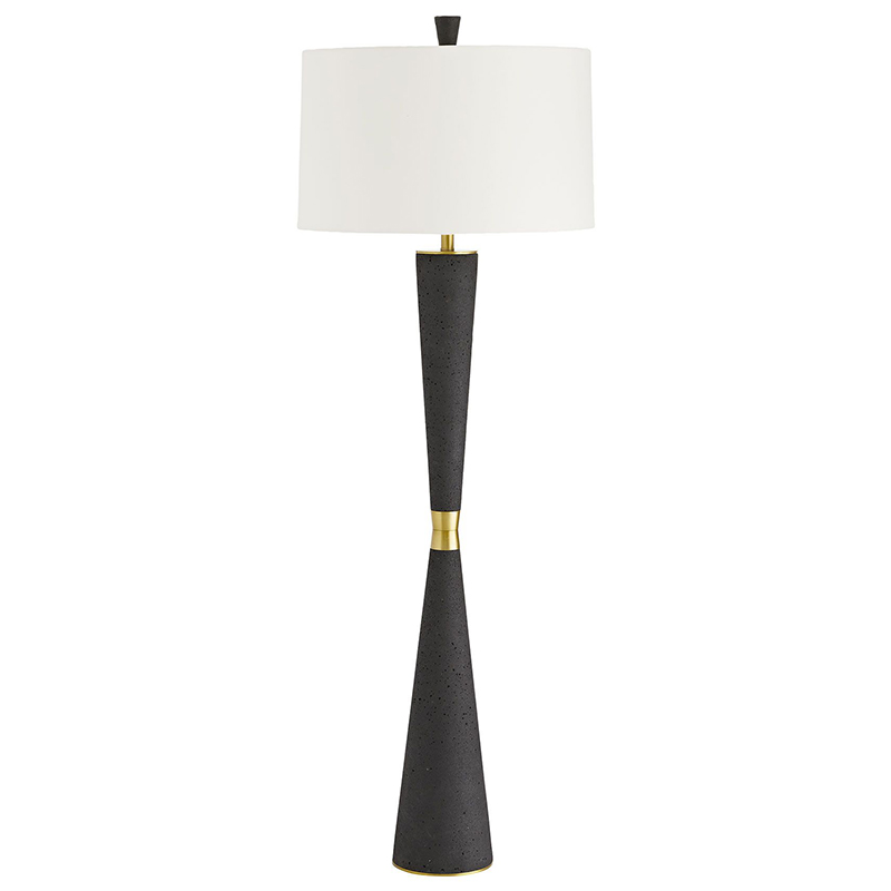 Торшер Arteriors GROM FLOOR LAMP Золотой Белый Черный Торшер Arteriors GROM FLOOR LAMP Золотой Белый Черный в Кирове | Loft Concept
