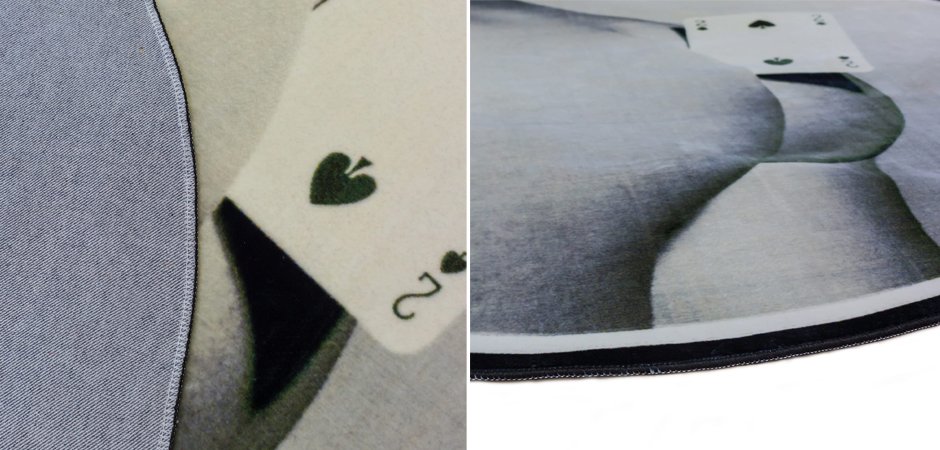 Ковер Seletti Round Rug Two of Spades Ковер Seletti Round Rug Two of Spades - Loft-Concept в Кирове