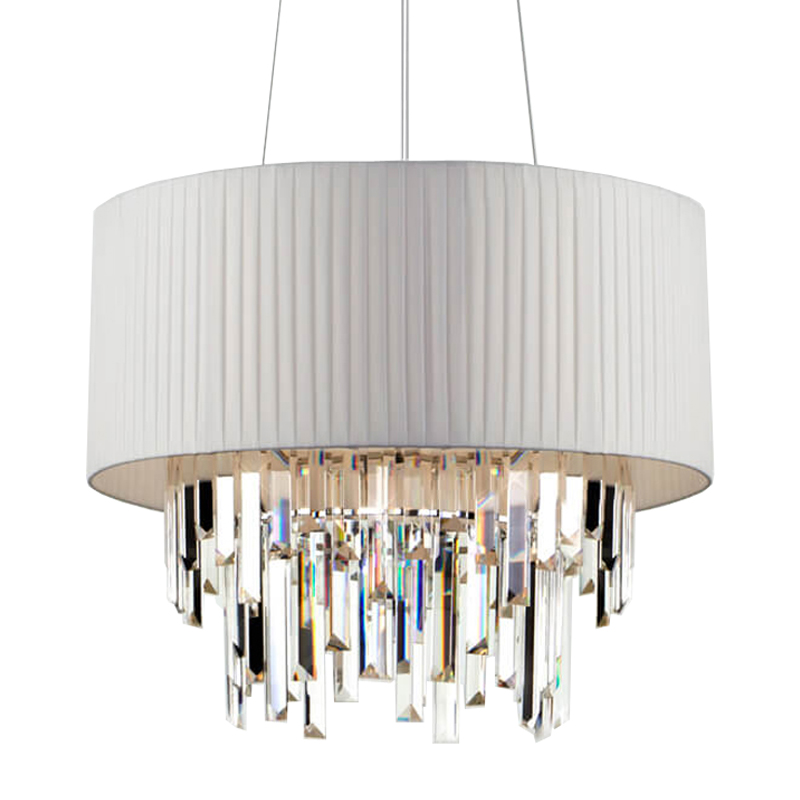 Люстра Sorley Chandelier Белый Хром Люстра Sorley Chandelier Белый Хром в Кирове | Loft Concept