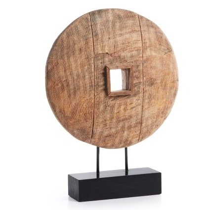 Колесо на подставке Wooden Wheel Коричневый Колесо на подставке Wooden Wheel Коричневый в Кирове | Loft Concept