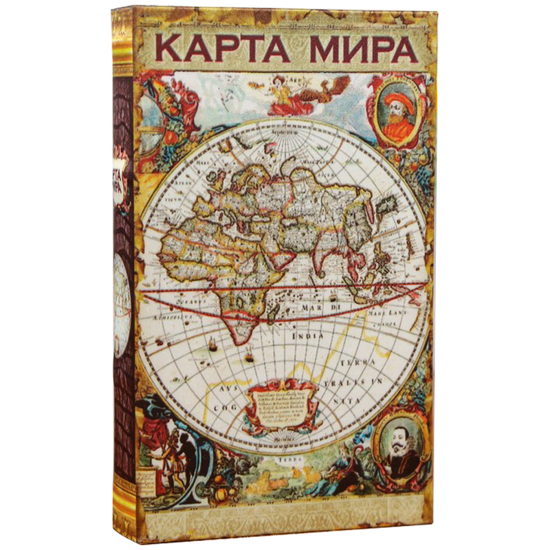 Шкатулка-книга с сейфом Историческая Карта XVII Мульти Шкатулка-книга с сейфом Историческая Карта XVII Мульти в Кирове | Loft Concept