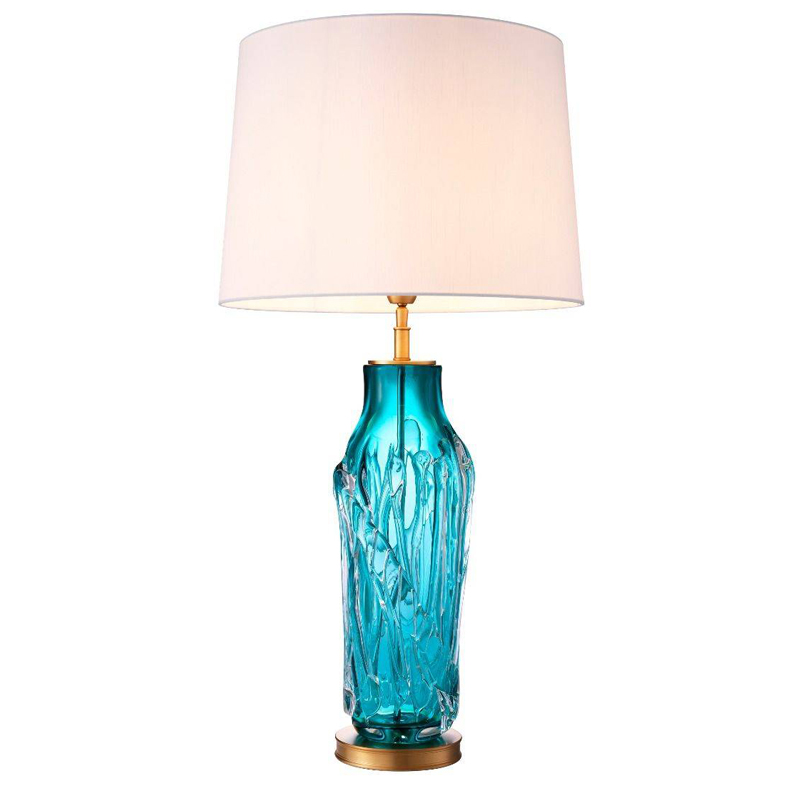 Настольная лампа Eichholtz Table Lamp Torian Бирюзовый Латунь Белый Настольная лампа Eichholtz Table Lamp Torian Бирюзовый Латунь Белый в Кирове | Loft Concept