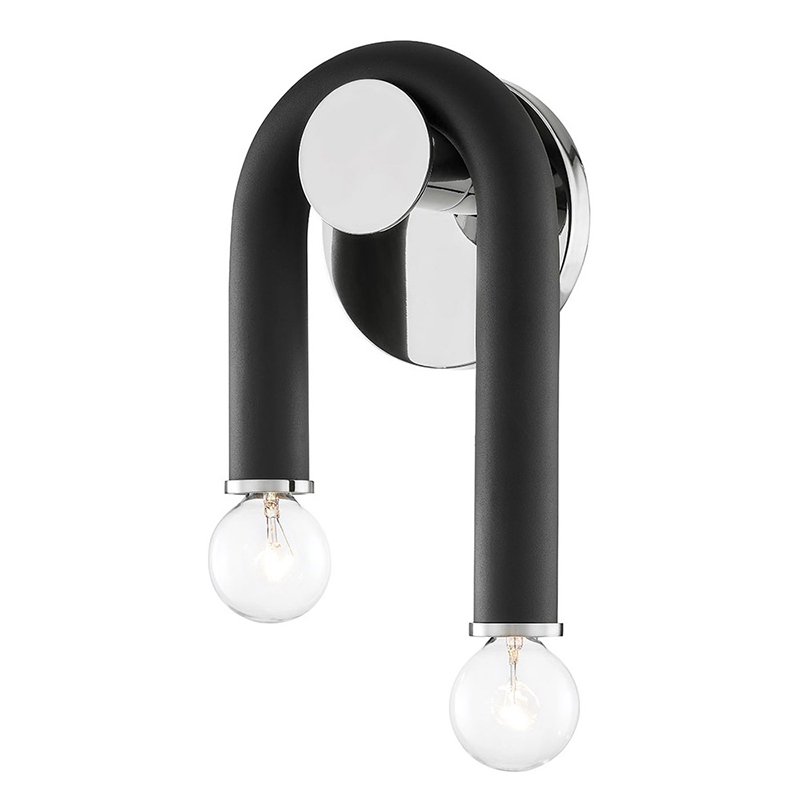 Бра Paulson floppy wall sconce chrome Черный Хром Бра Paulson floppy wall sconce chrome Черный Хром в Кирове | Loft Concept