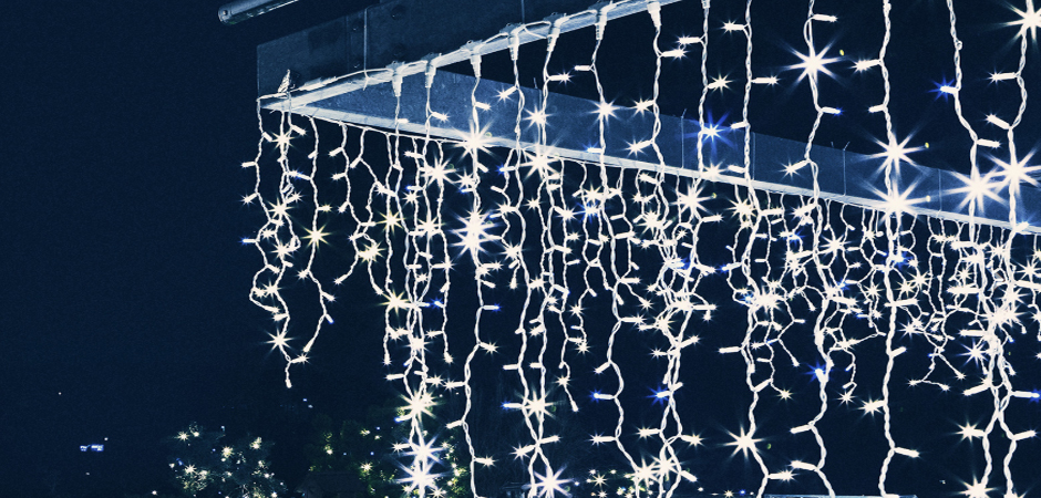 Светодиодная Гирлянда-Бахрома с Белым светом - Loft-Concept в Кирове