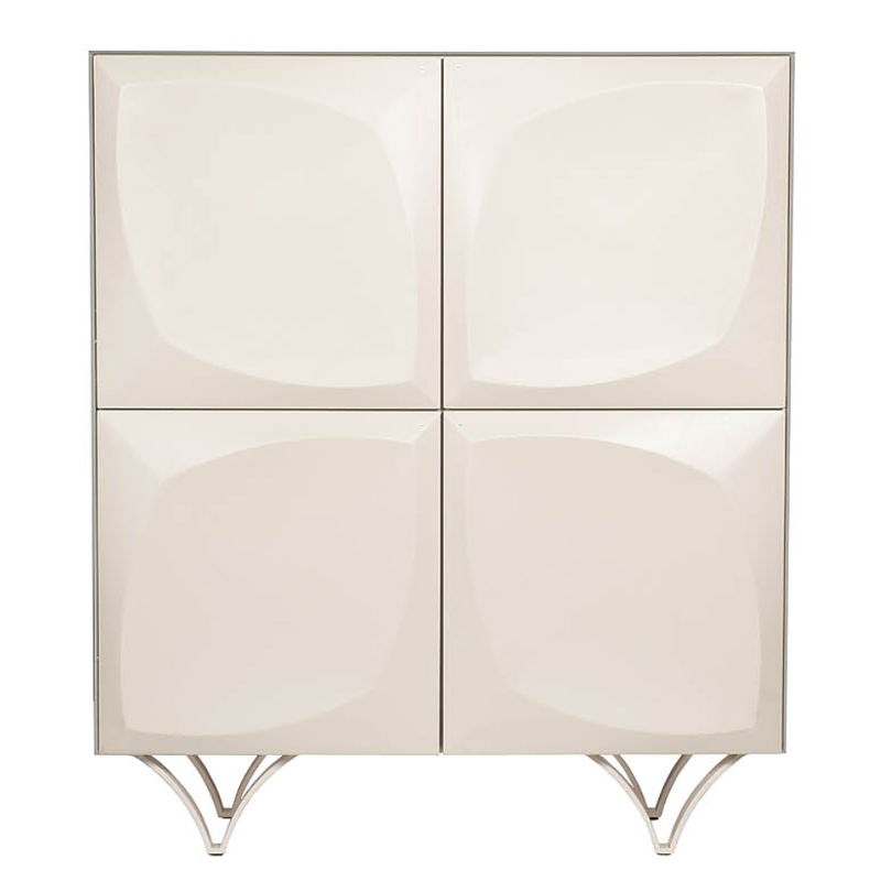 Комод с рельефным фасадом White Orchid Белый Белый Комод с рельефным фасадом White Orchid Белый Белый в Кирове | Loft Concept
