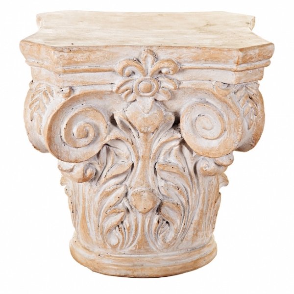 Приставной стол Antique column Бежево-серый Приставной стол Antique column Бежево-серый в Кирове | Loft Concept