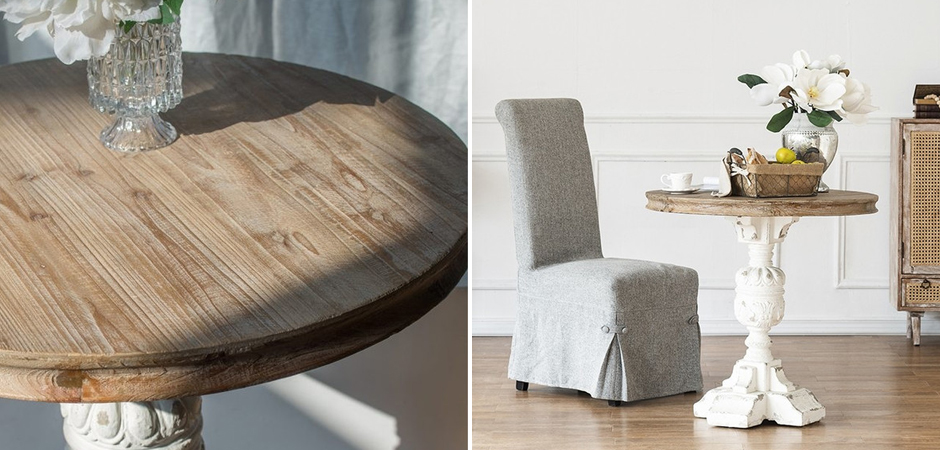 Круглый обеденный стол Aged Wood Круглый обеденный стол Aged Wood - Loft-Concept в Кирове