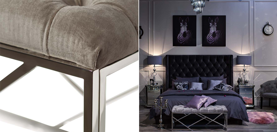 Банкетка Serene Furnishing Chromium Top Банкетка Serene Furnishing Chromium Top - Loft-Concept в Кирове