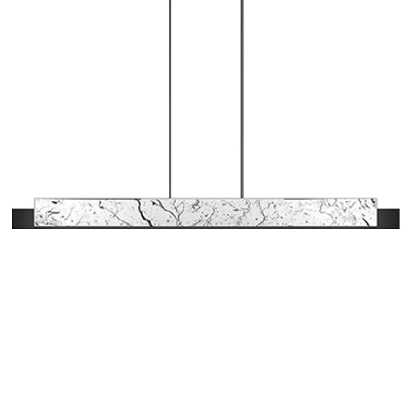 Люстра Leonce Marble Linear Chandelier White Черный Белый Мрамор Bianco Люстра Leonce Marble Linear Chandelier White Черный Белый Мрамор Bianco в Кирове | Loft Concept