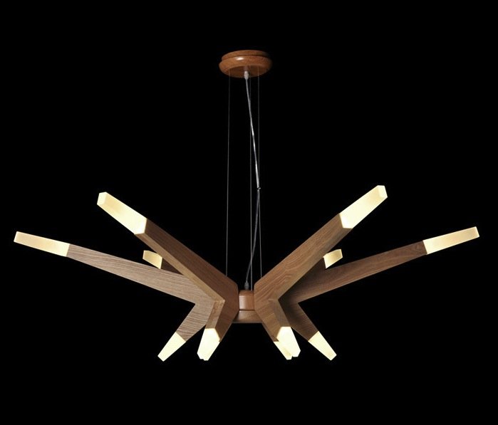 Люстра Wooden Glowworm Star Люстра Wooden Glowworm Star в Кирове | Loft Concept