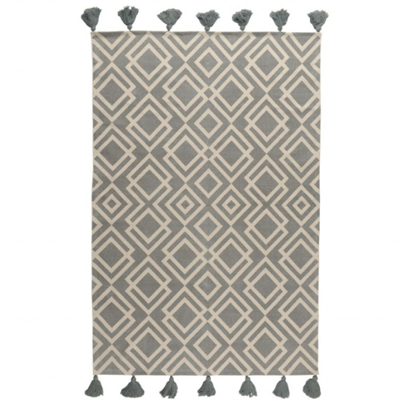 Ковер Double Rhombus Carpet grey Серый Ковер Double Rhombus Carpet grey Серый в Кирове | Loft Concept