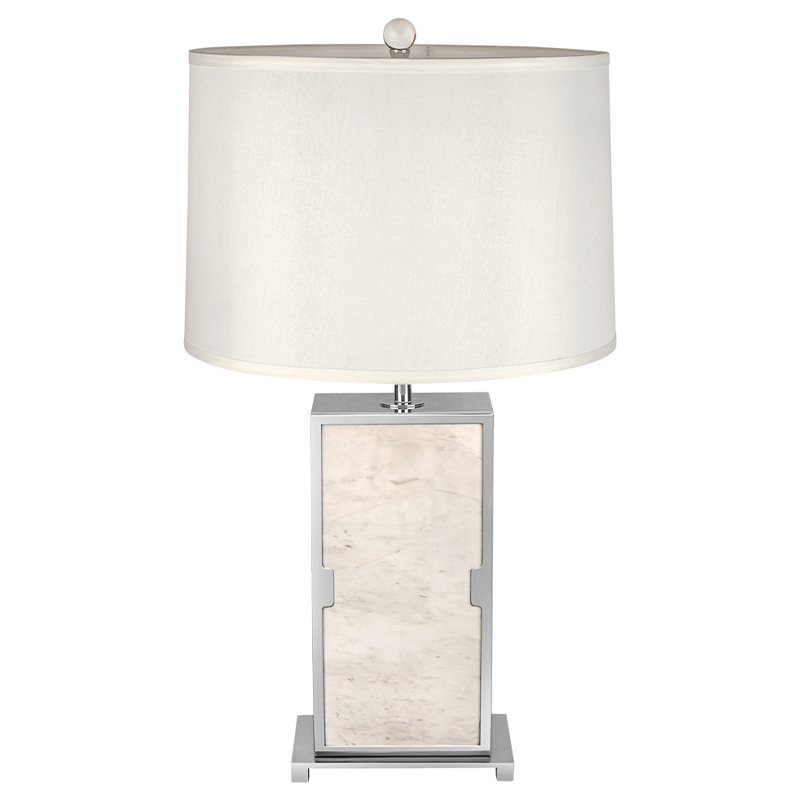 Настольная лампа с абажуром Wilbur Chrome Marble Table Lamp Хром ivory ( слоновая кость ) Настольная лампа с абажуром Wilbur Chrome Marble Table Lamp Хром ivory ( слоновая кость ) в Кирове | Loft Concept