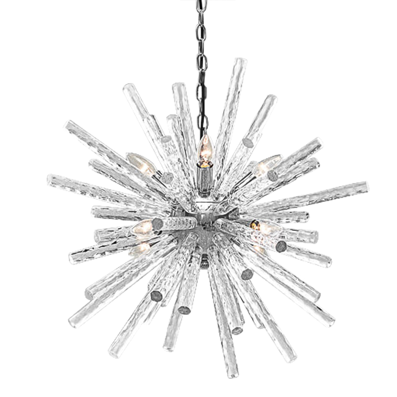 Люстра Icicles Sputnik Chandeliers Хром Прозрачный Люстра Icicles Sputnik Chandeliers Хром Прозрачный в Кирове | Loft Concept