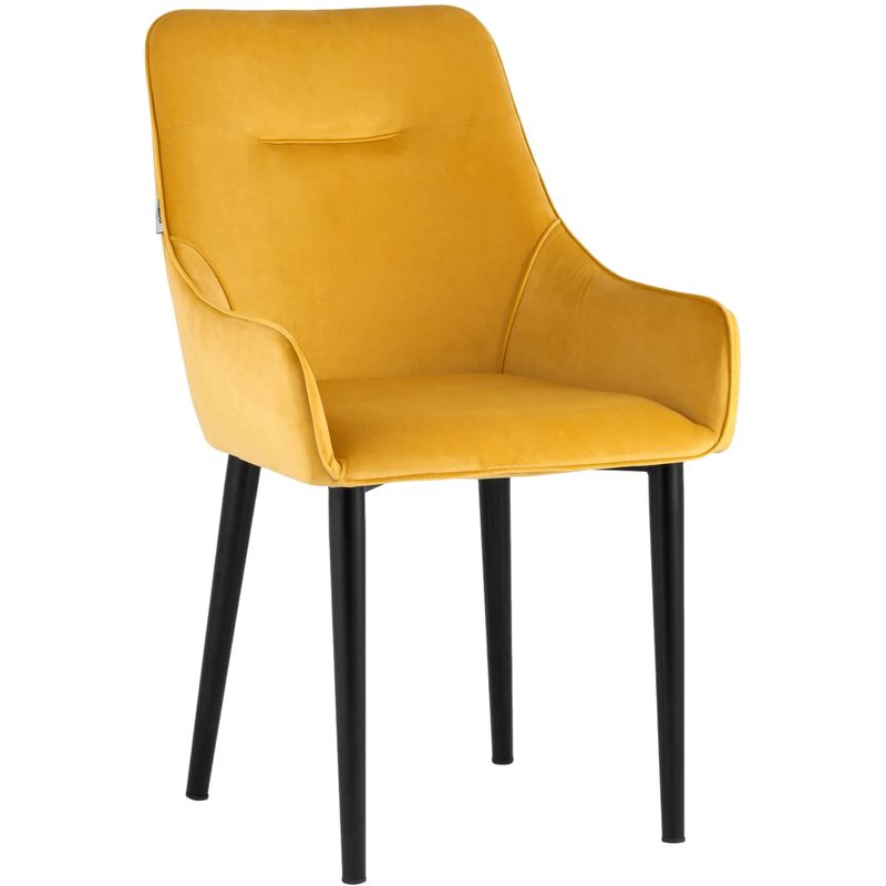 Стул Joan Chair Велюр Мандариновый Цвет Оранжевый Черный Стул Joan Chair Велюр Мандариновый Цвет Оранжевый Черный в Кирове | Loft Concept