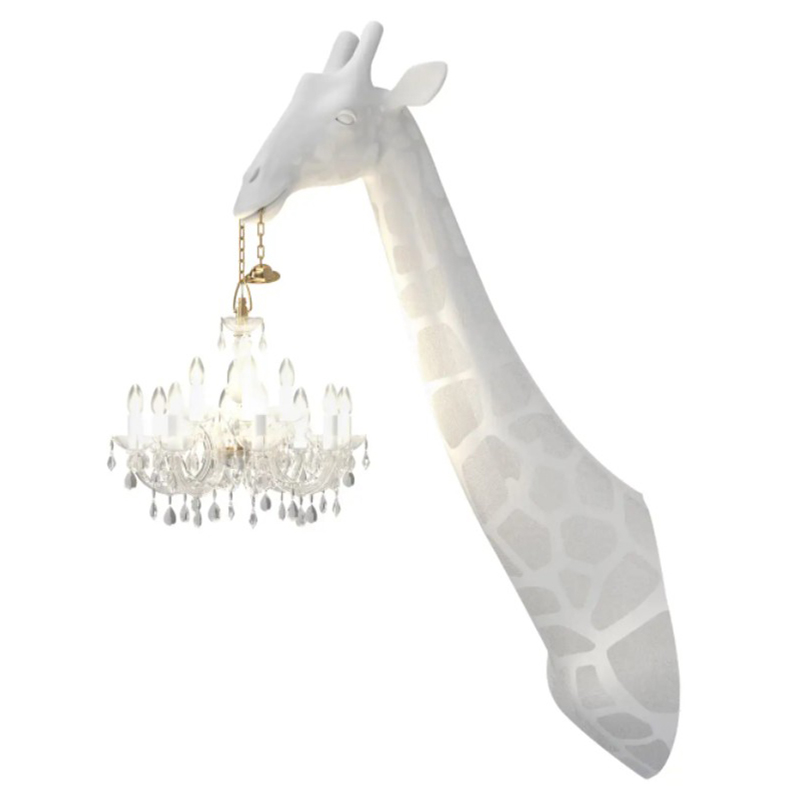 Бра белый жираф White Giraffe Wall Lamp Sconce Chandalier Белый Бра белый жираф White Giraffe Wall Lamp Sconce Chandalier Белый в Кирове | Loft Concept