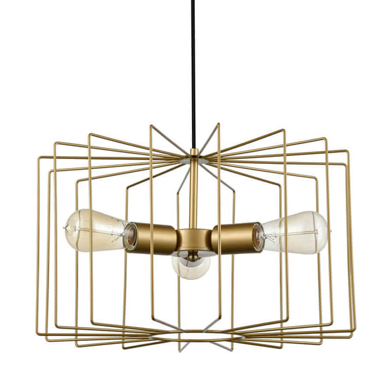 Люстра Cage Wire Color gold Золотой в Кирове | Loft Concept 