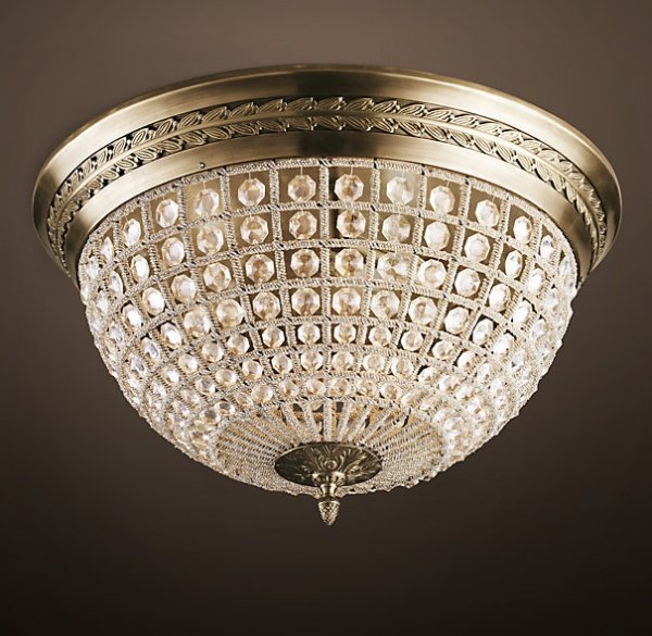 Потолочный светильник RH 19th c. Casbah Crystal Top 60 Темная бронза винтаж в Кирове | Loft Concept 