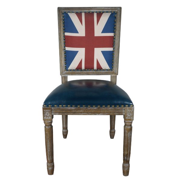 Кресло Union Jack Pattern III Коричневый Синий Кресло Union Jack Pattern III Коричневый Синий в Кирове | Loft Concept