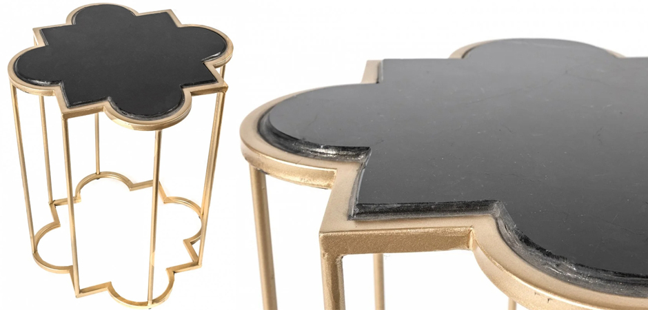 Приставной стол Marble Countertop gold Приставной стол Marble Countertop gold - Loft-Concept в Кирове