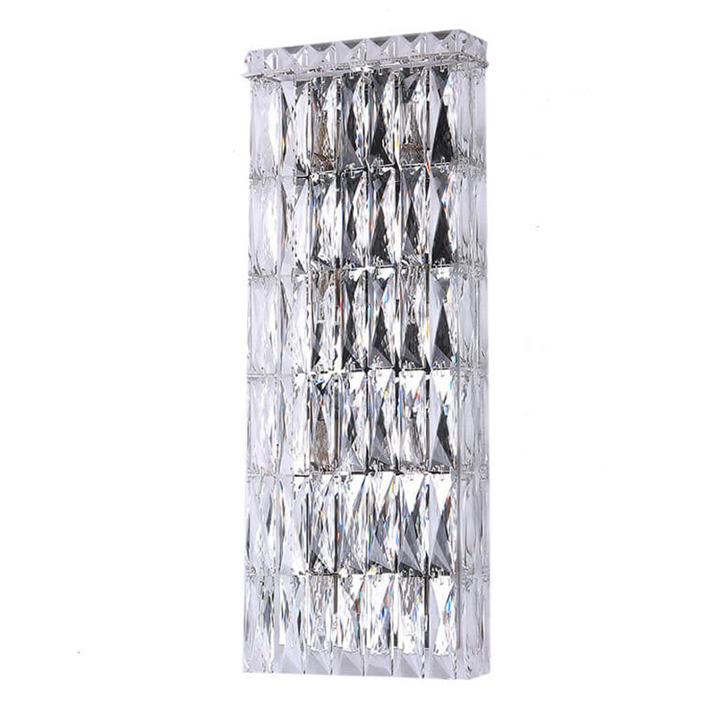 Бра Crystal Regena Chrome Wall Lamp 8 Хром Прозрачный (Transparent) в Кирове | Loft Concept 