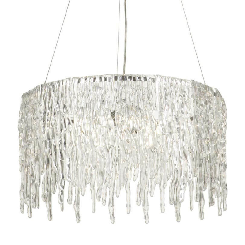 Люстра Cold Heart Silver Single Tier Chandelier Хром Прозрачное Стекло в Кирове | Loft Concept 