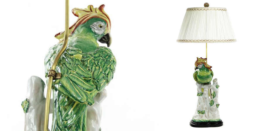 Настольная лампа Green Parrot Lamp Настольная лампа Green Parrot Lamp - Loft-Concept в Кирове