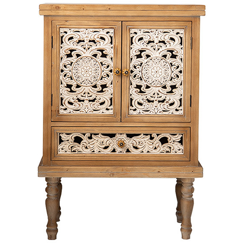 Шкаф Zephyrine Provence Cabinet Белый Древесина Шкаф Zephyrine Provence Cabinet Белый Древесина в Кирове | Loft Concept