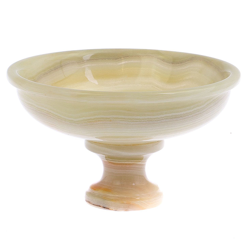Фруктовница из натурального камня Оникс Natural Stone Fruit Bowls Желтый Белый Фруктовница из натурального камня Оникс Natural Stone Fruit Bowls Желтый Белый в Кирове | Loft Concept
