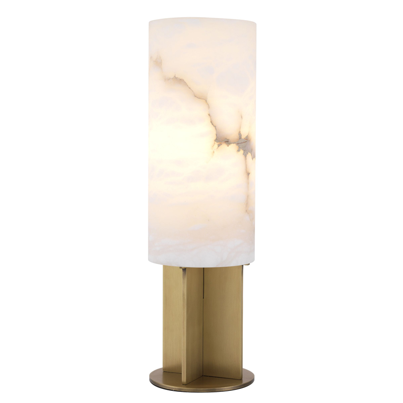 Настольная лампа Eichholtz Table Lamp Giorgina Латунь Античная полированная Белый Настольная лампа Eichholtz Table Lamp Giorgina Латунь Античная полированная Белый в Кирове | Loft Concept