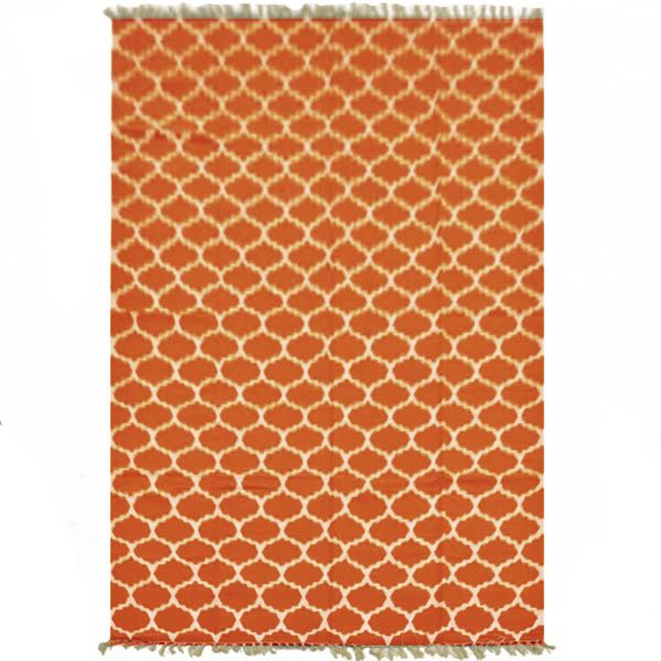 Ковер Ornament Cotton Orange 100% хлопок Оранжевый Ковер Ornament Cotton Orange 100% хлопок Оранжевый в Кирове | Loft Concept