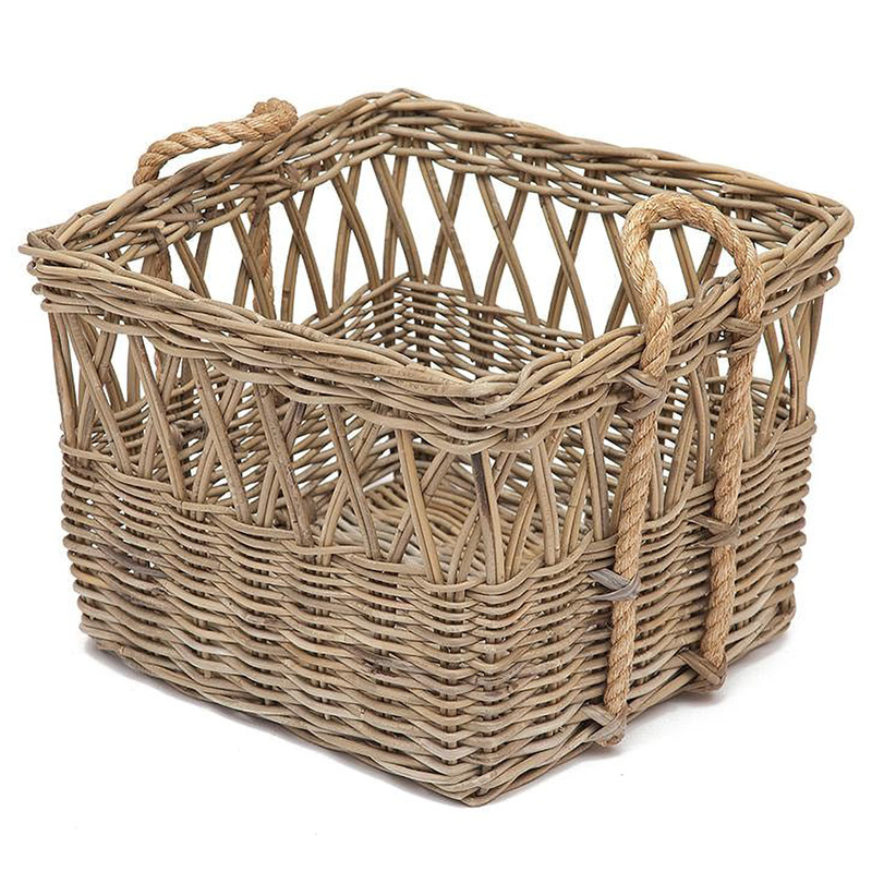 Корзина из ротанга Rattan Wicker Basket Древесина Корзина из ротанга Rattan Wicker Basket Древесина в Кирове | Loft Concept