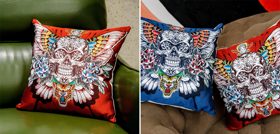 Декоративная подушка Ghost Rider Red Декоративная подушка Ghost Rider Red - Loft-Concept в Кирове