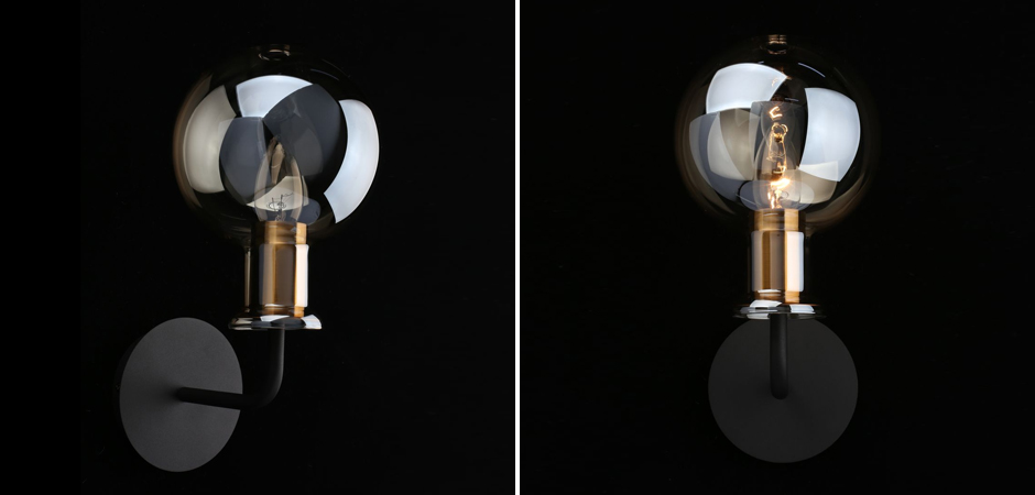 Бра c дымчатым стеклом Champagne Glasss Бра c дымчатым стеклом Champagne Glasss - Loft-Concept в Кирове