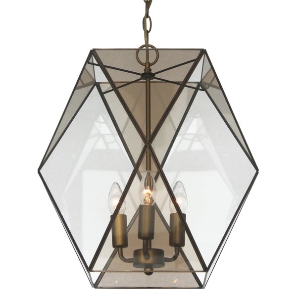 Подвесной светильник Rombius Pendant large III brandy glass Темная бронза винтаж Подвесной светильник Rombius Pendant large III brandy glass Темная бронза винтаж в Кирове | Loft Concept