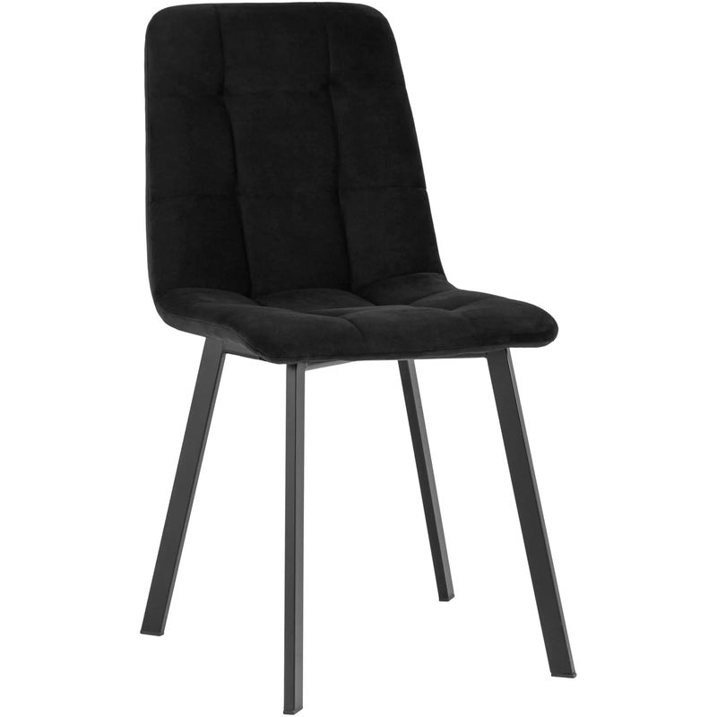 Стул NANCY S Chair Черный Велюр Черный Стул NANCY S Chair Черный Велюр Черный в Кирове | Loft Concept