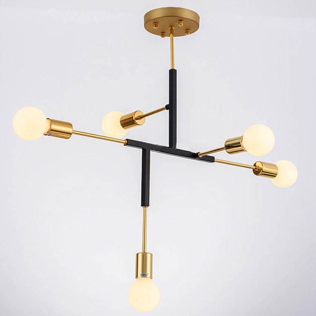 Светильник CLIFF SUSPENSION LAMP black Золотой Черный Светильник CLIFF SUSPENSION LAMP black Золотой Черный в Кирове | Loft Concept